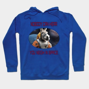 NOBODY CAN HEAR YOU NEIGH IN SPACE Hoodie